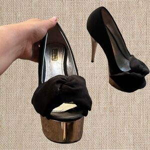 Y2K 2000s super high heels 5inch black